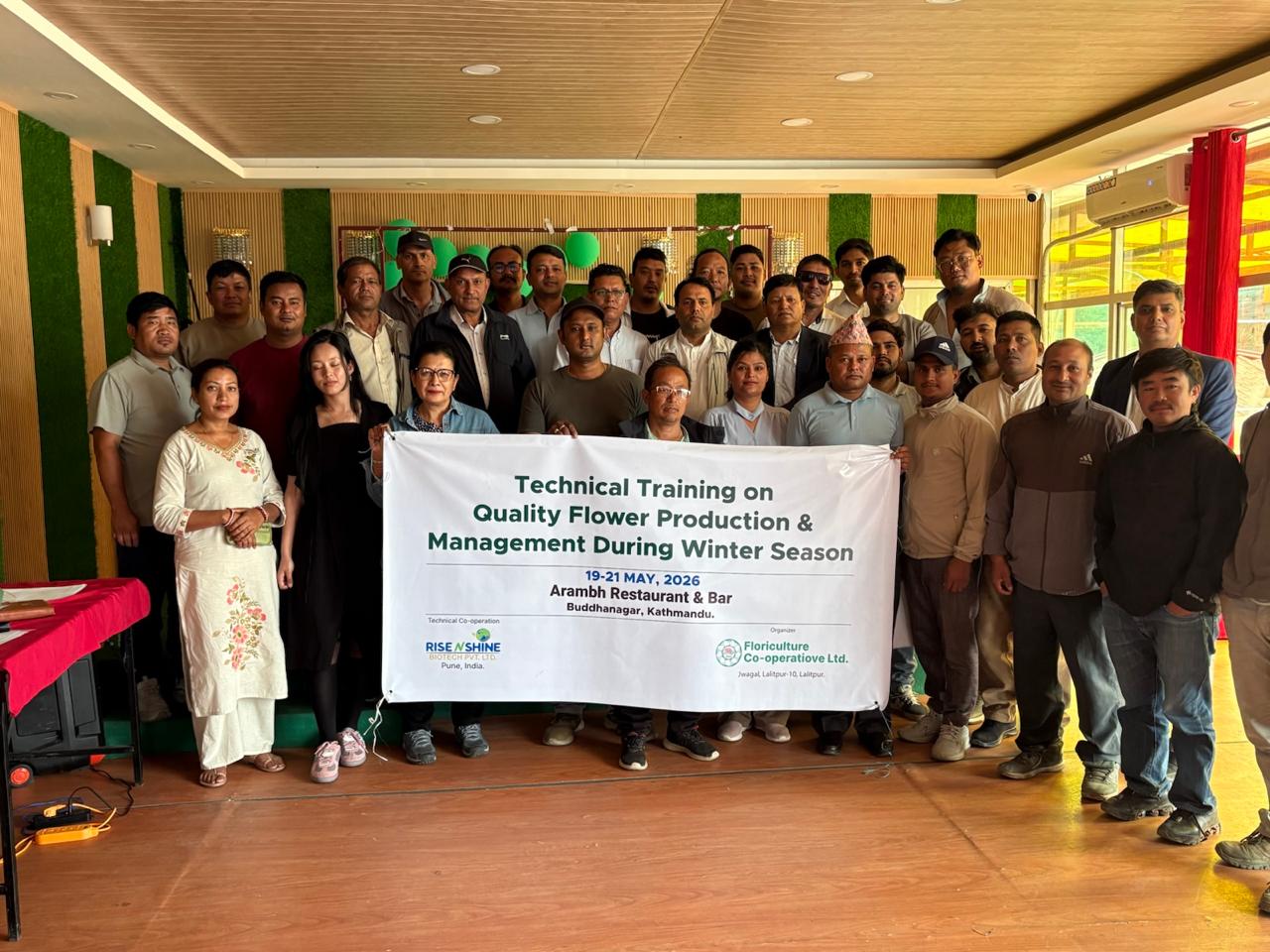 technical-training-on-quality-flowers-production-during-winter-season